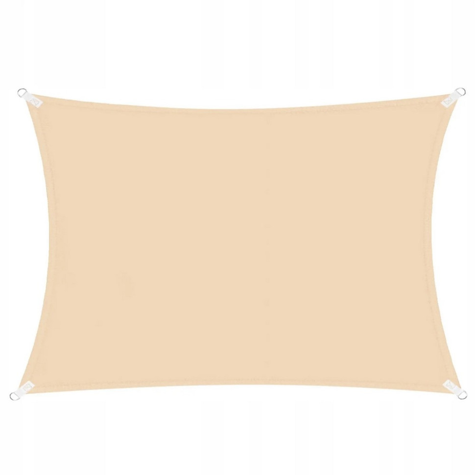Тент-парус теневой для дома, сада и туризма Springos SN1038, 4 x 2 м, Beige