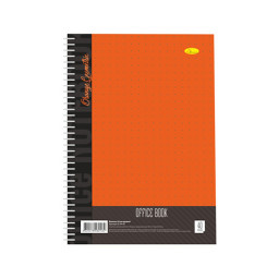 Блокнот для записей Апельсин Б-Л4-40-2, 40 листов, клетка, пружина сбоку