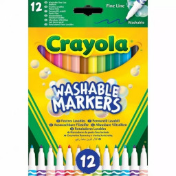 Набор фломастеров тонкая линия Crayola 58-6671, 12 шт Набор фломастеров тонкая линия Crayola 58-6671, 12 шт