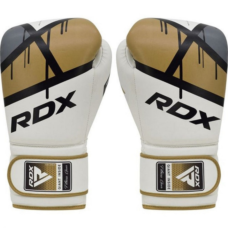 Боксерські рукавиці F7 Ego RDX Inc Limited BGR-F7GL-16oz, Golden 16 унцій (капа в комплекті)