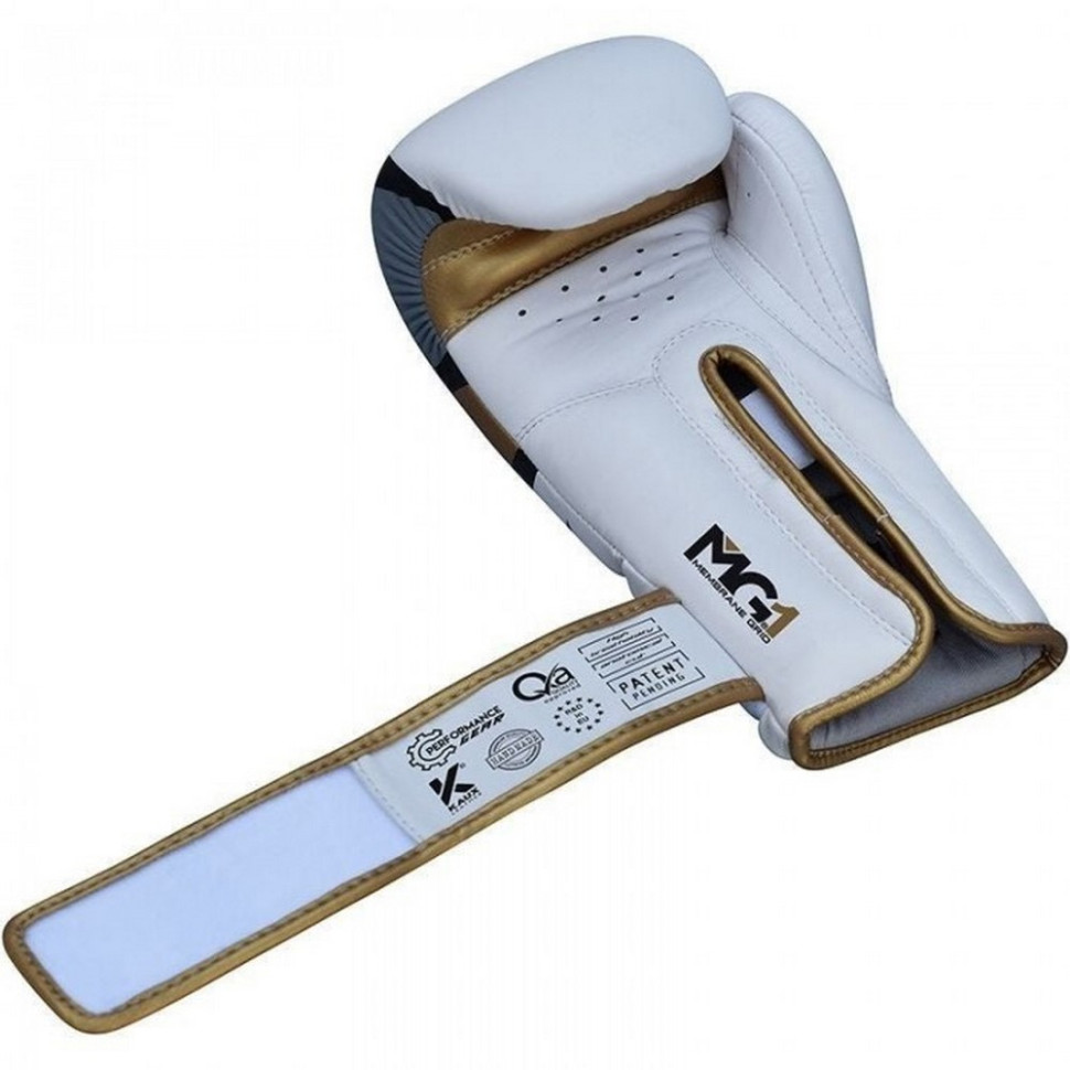 Боксерські рукавиці F7 Ego RDX Inc Limited BGR-F7GL-16oz, Golden 16 унцій (капа в комплекті)