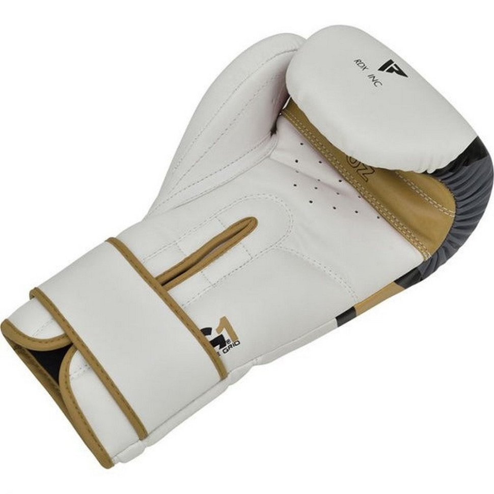 Боксерські рукавиці F7 Ego RDX Inc Limited BGR-F7GL-16oz, Golden 16 унцій (капа в комплекті)