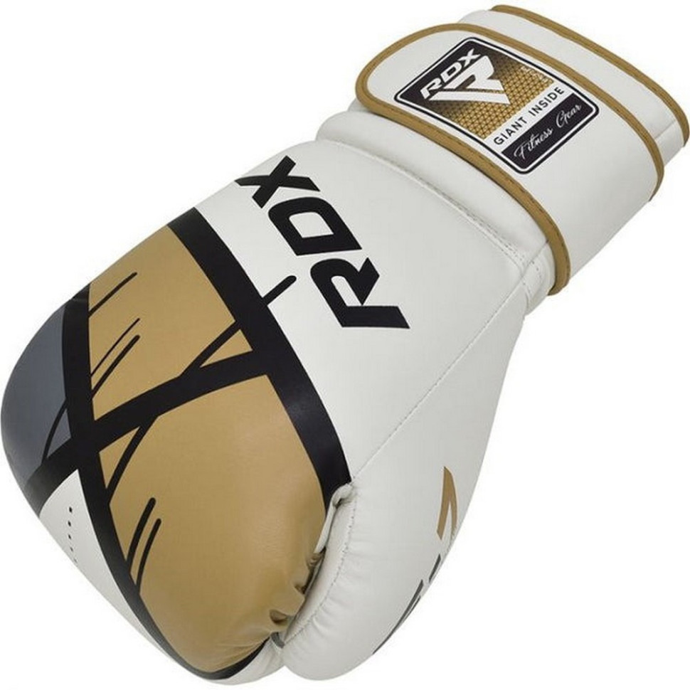 Боксерські рукавиці F7 Ego RDX Inc Limited BGR-F7GL-16oz, Golden 16 унцій (капа в комплекті)