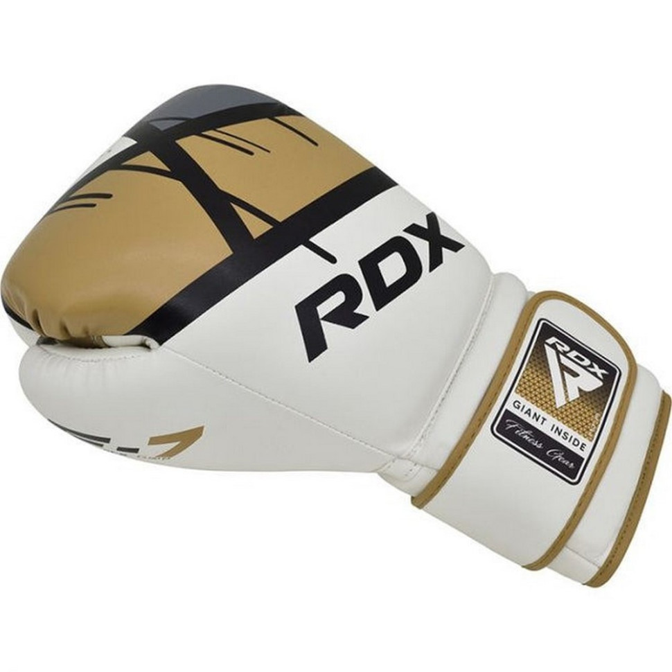 Боксерські рукавиці F7 Ego RDX Inc Limited BGR-F7GL-16oz, Golden 16 унцій (капа в комплекті)
