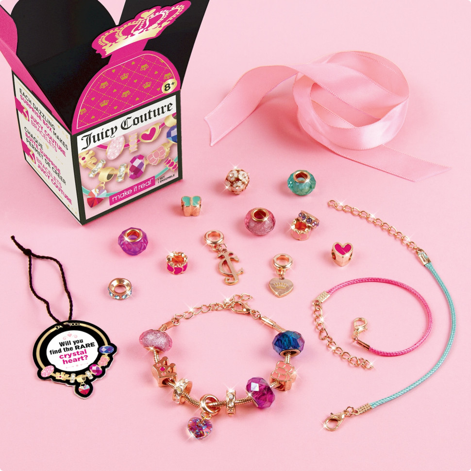 Набор для создания шарм-браслетов «Сюрприз» Juicy Couture Make it Real MR4437, 3 браслети 