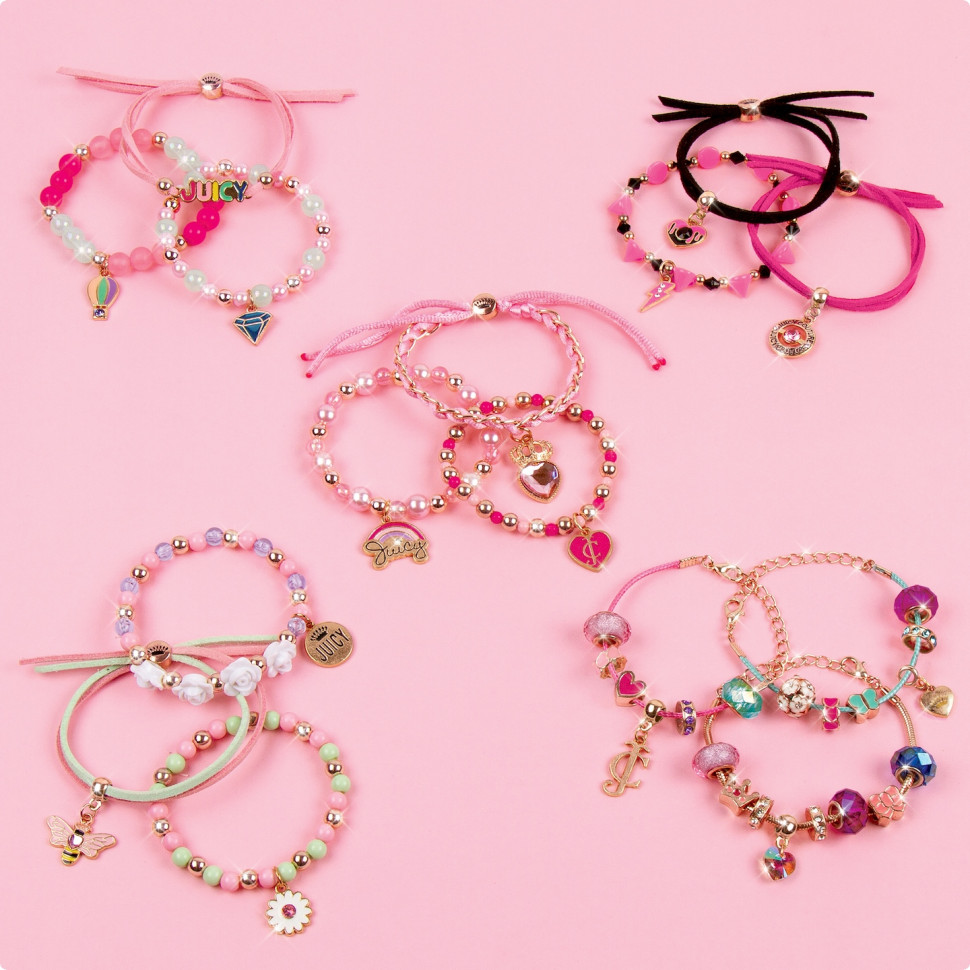 Набор для создания шарм-браслетов «Сюрприз» Juicy Couture Make it Real MR4437, 3 браслети 