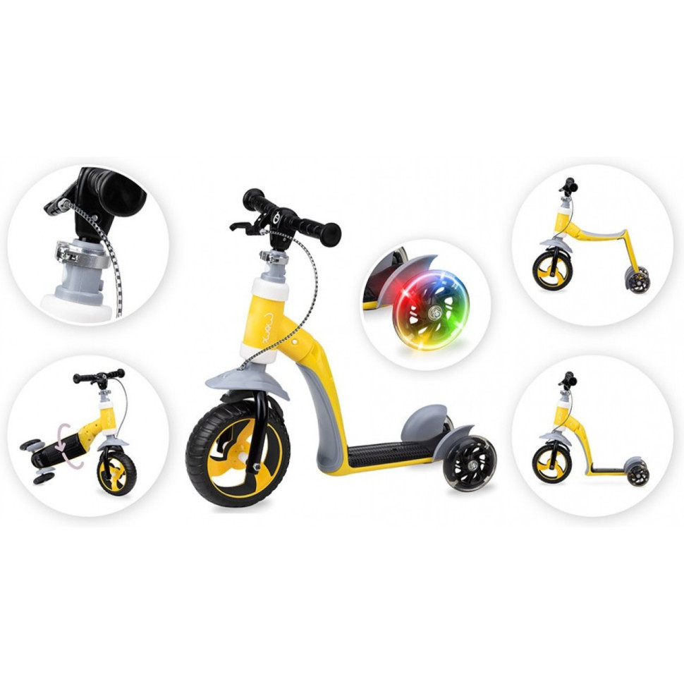 Самокат-біговел Elios 2в1 MoMi ROBI00032 yellow