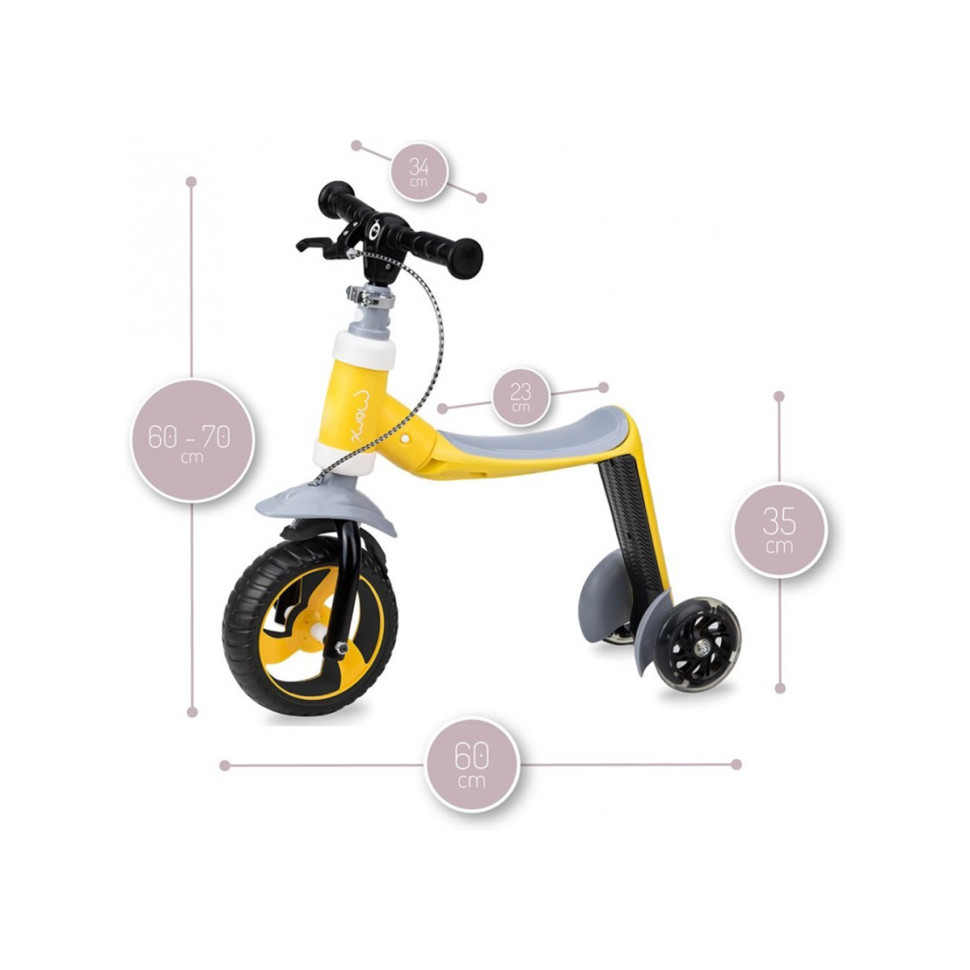 Самокат-біговел Elios 2в1 MoMi ROBI00032 yellow