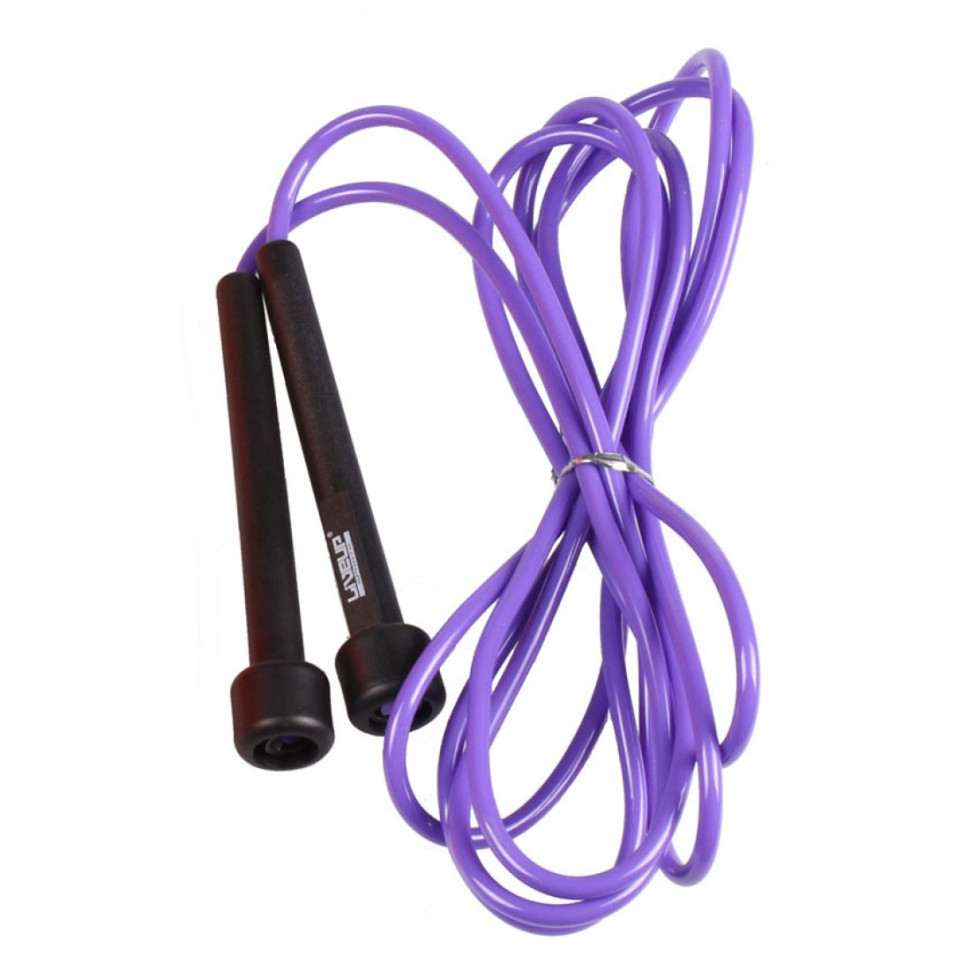 Скакалка PVC JUMP ROPE LiveUp LS3115-P в тубусе, фиолетовый 270 см
