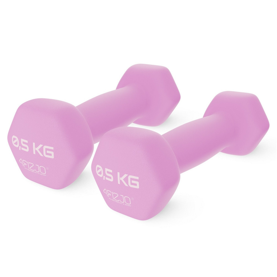 Гантелі вінілові Classic 4FIZJO P-5907739311948 рожевий 2 x 0.5 кг