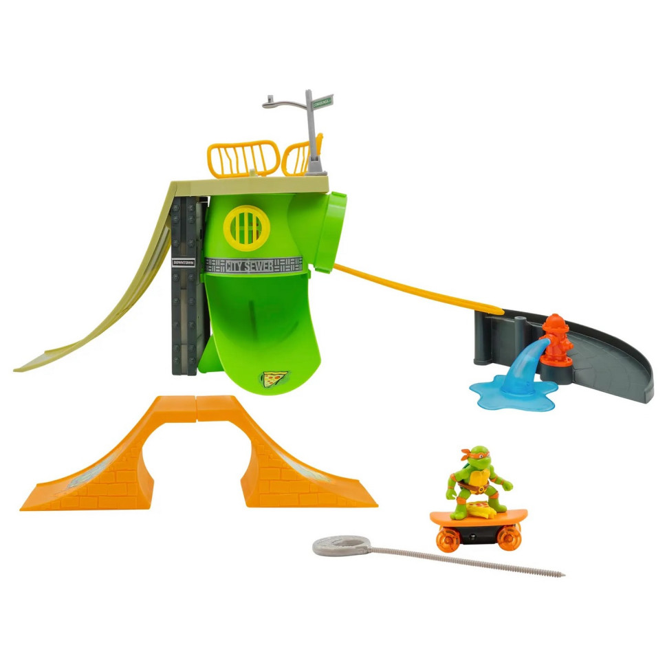 Ігровий набір Черепашки-ніндзя класичні Чумовий скейт-парк Funrise 71044 з фігуркою