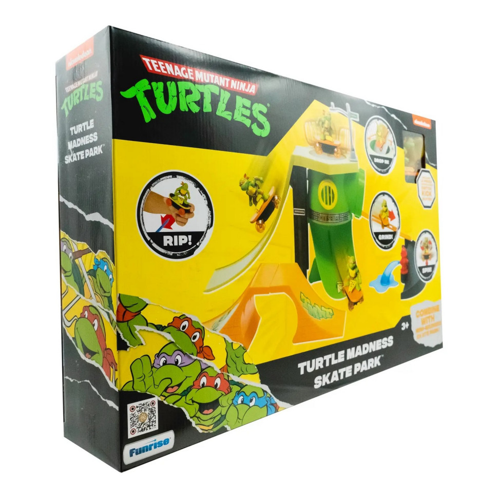 Ігровий набір Черепашки-ніндзя класичні Чумовий скейт-парк Funrise 71044 з фігуркою
