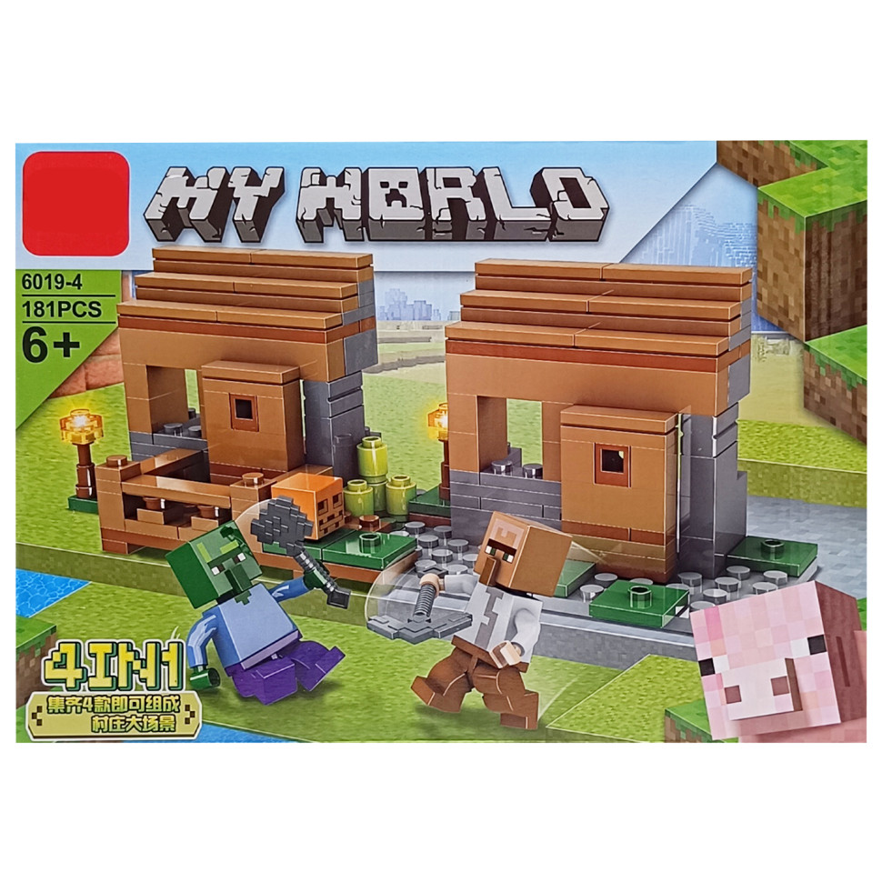 Дитячий конструктор Minecraft Bambi LD6019-4, 181 деталь