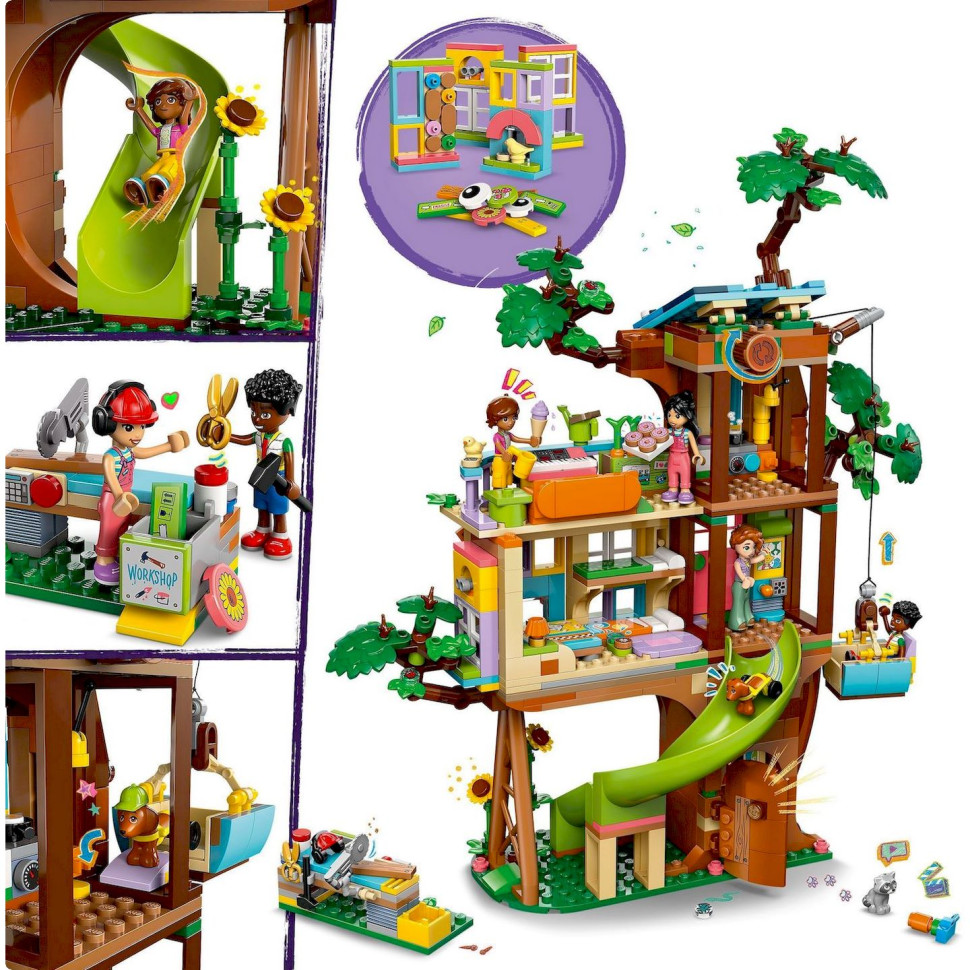 Конструктор LEGO Friends Тусовка в домике дружбы на дереве 42652, 701 деталь