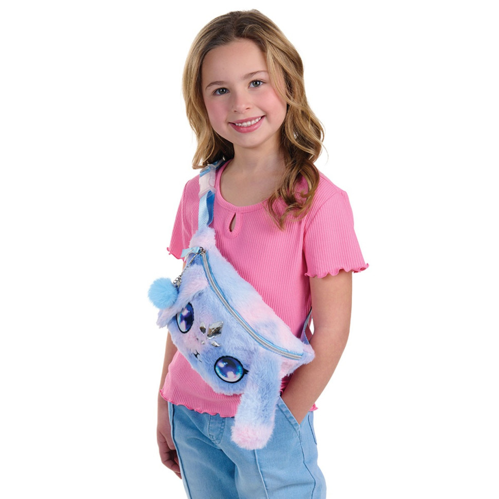 Дитячий пухнаста поясна сумка