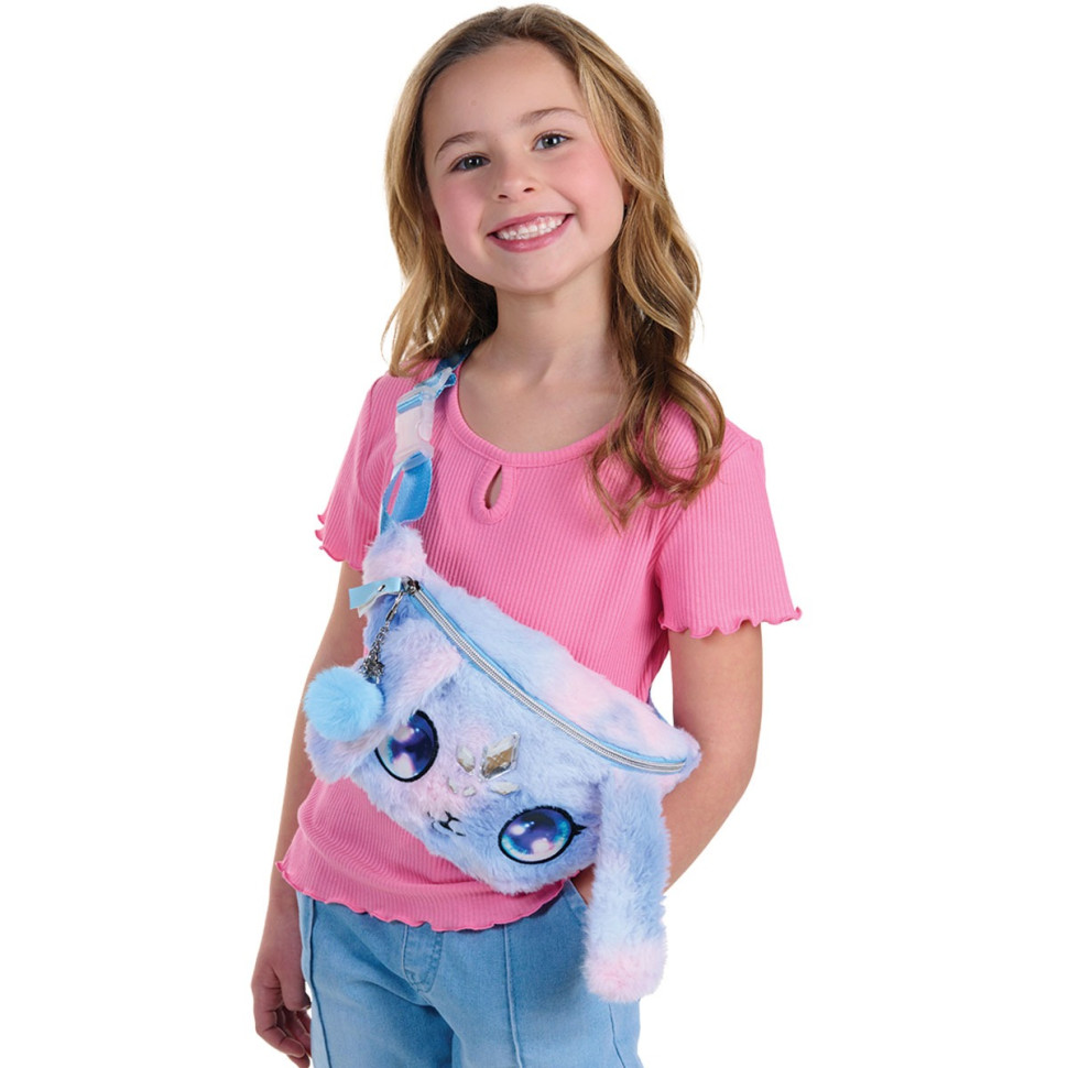 Дитячий пухнаста поясна сумка