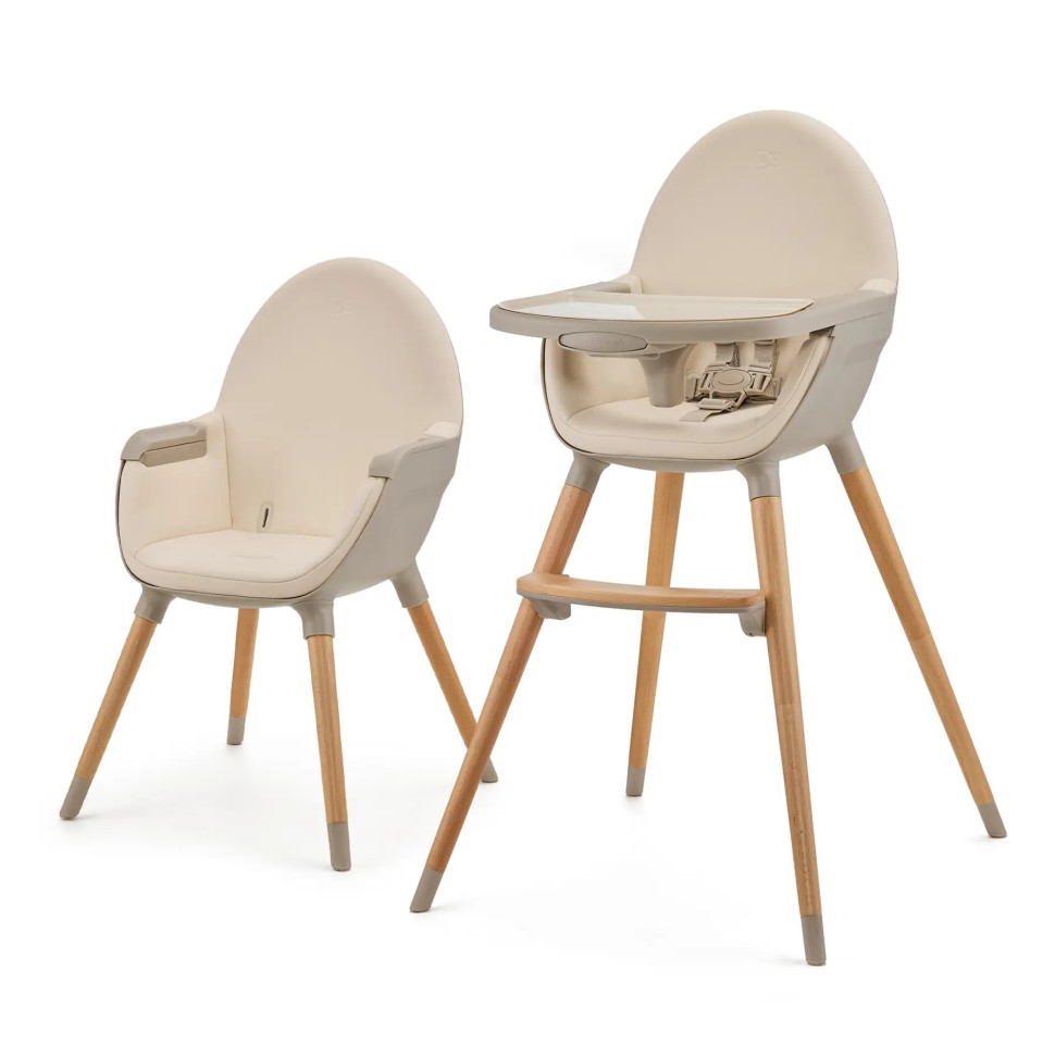 Дитячий стільчик для годування Fini 2 Kinderkraft KHFINI02BEG0000 Beige 2 в 1