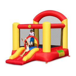 Надувной батут "Попрыгунчик с горкой" Happy Hop 9004-HH нагнетатель воздуха в комплекте 265х200х200 см