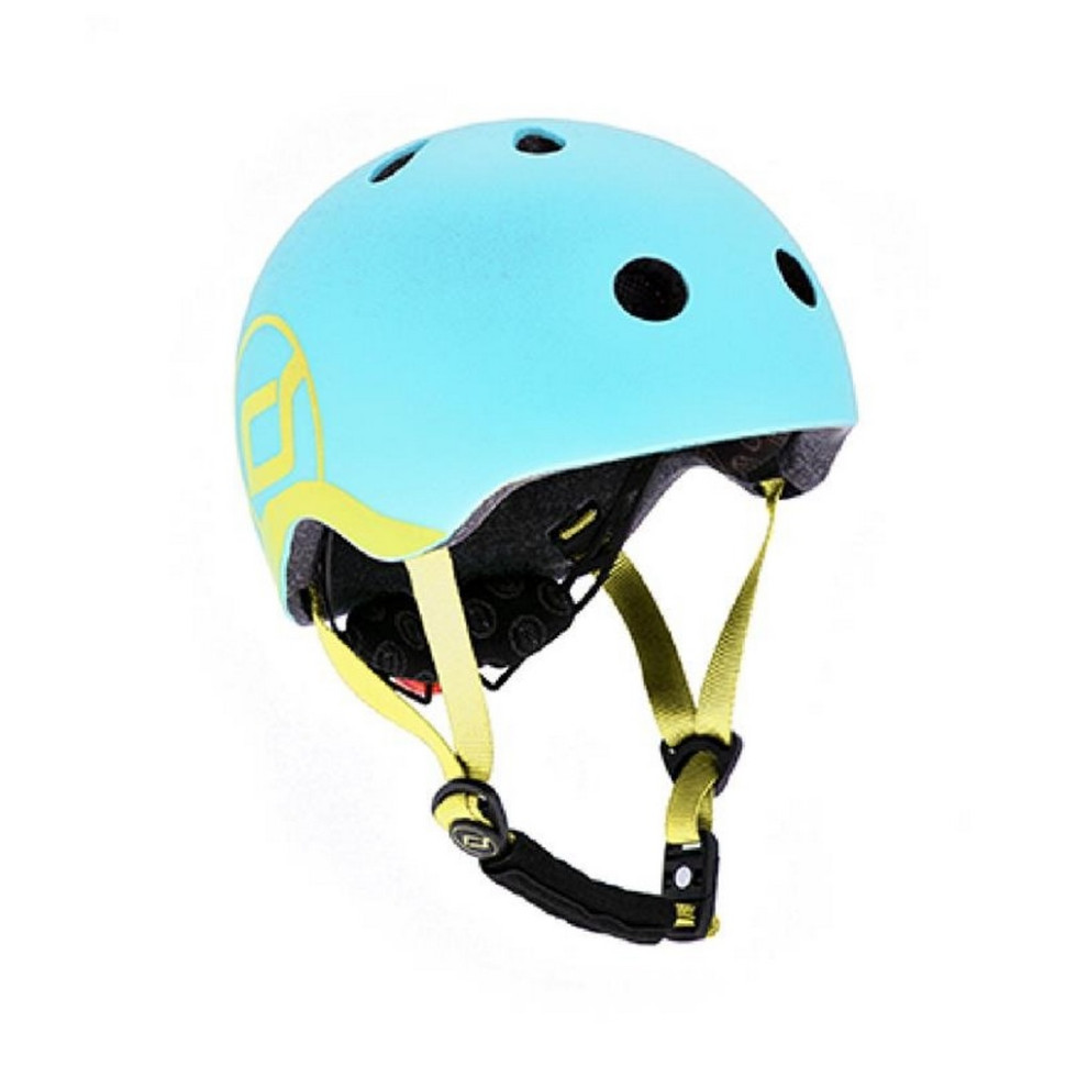 Шолом захисний дитячий Scoot and Ride SR-181206-BLUEBERRY, лохина, з ліхтариком, 45-51 см
