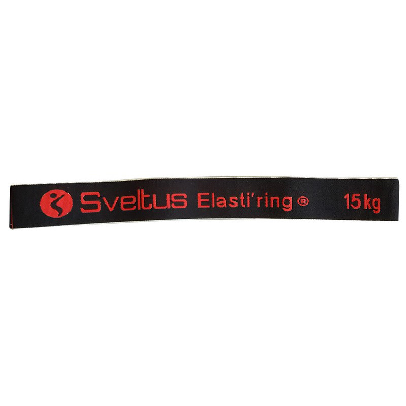 Резинка для фитнеса тканевая Elasti'ring Sveltus SLTS-0027 Черная 15 кг 