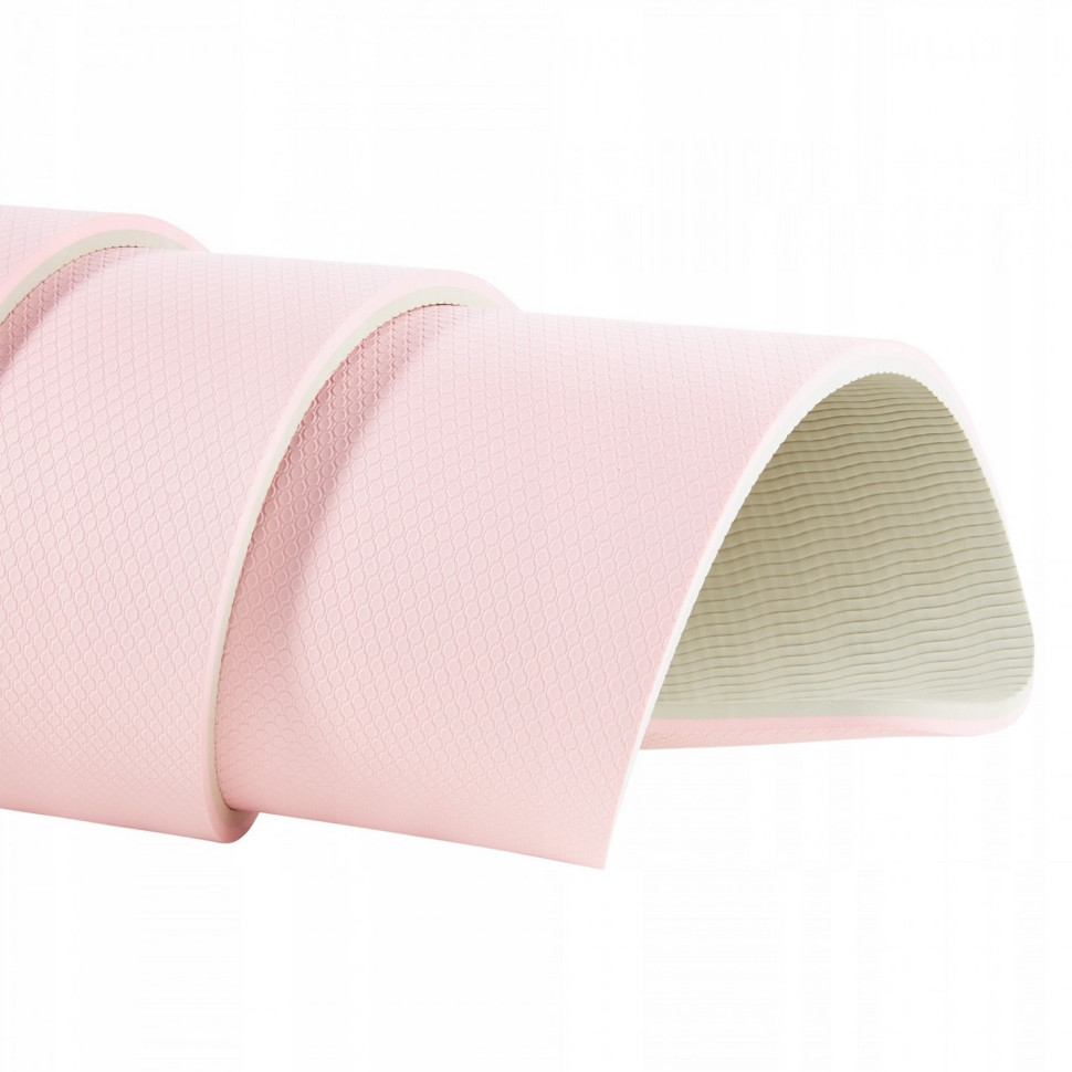 Коврик спортивный 4FIZJO 4FJ0200 TPE 180 x 60 x 1 см, Pink/Grey