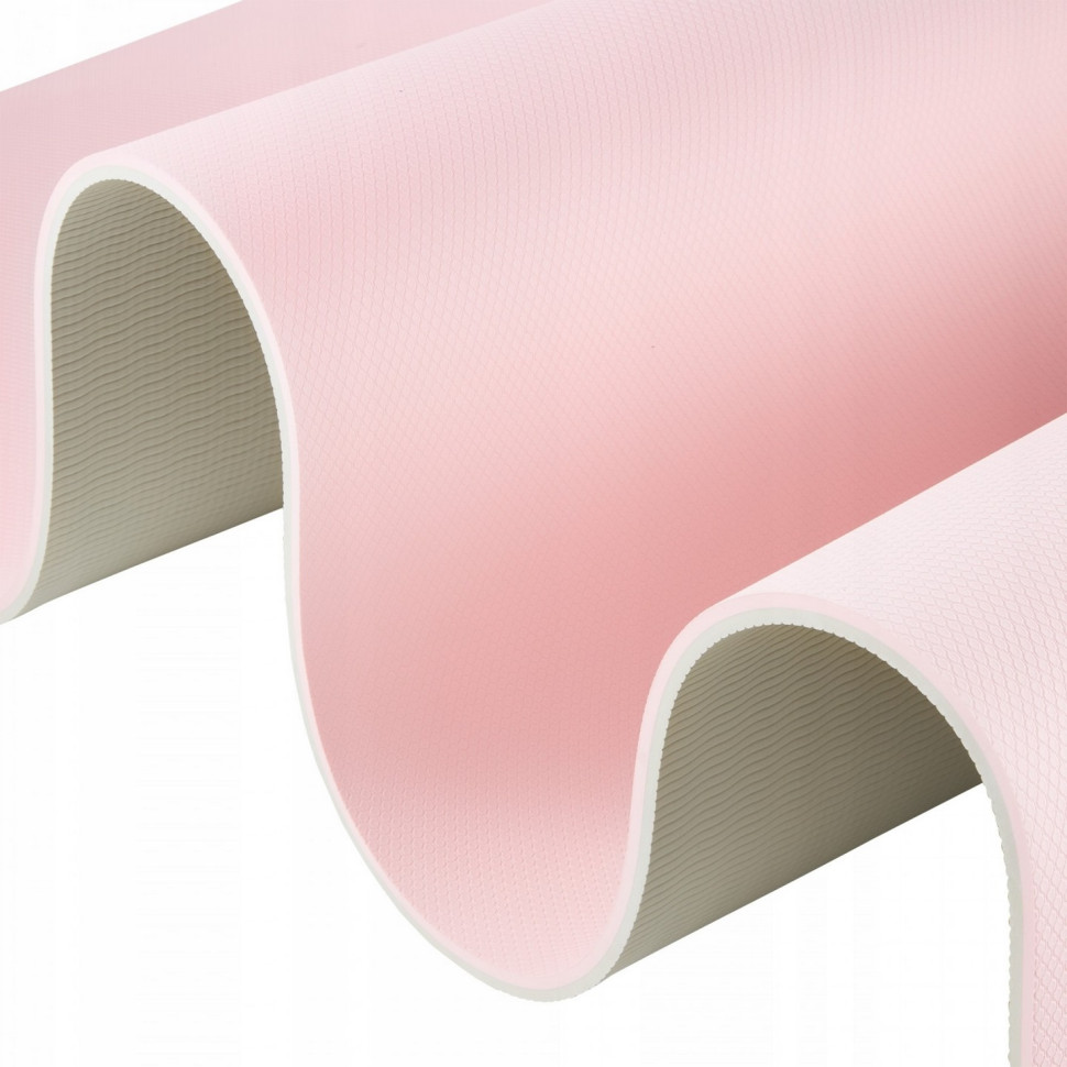 Коврик спортивный 4FIZJO 4FJ0200 TPE 180 x 60 x 1 см, Pink/Grey