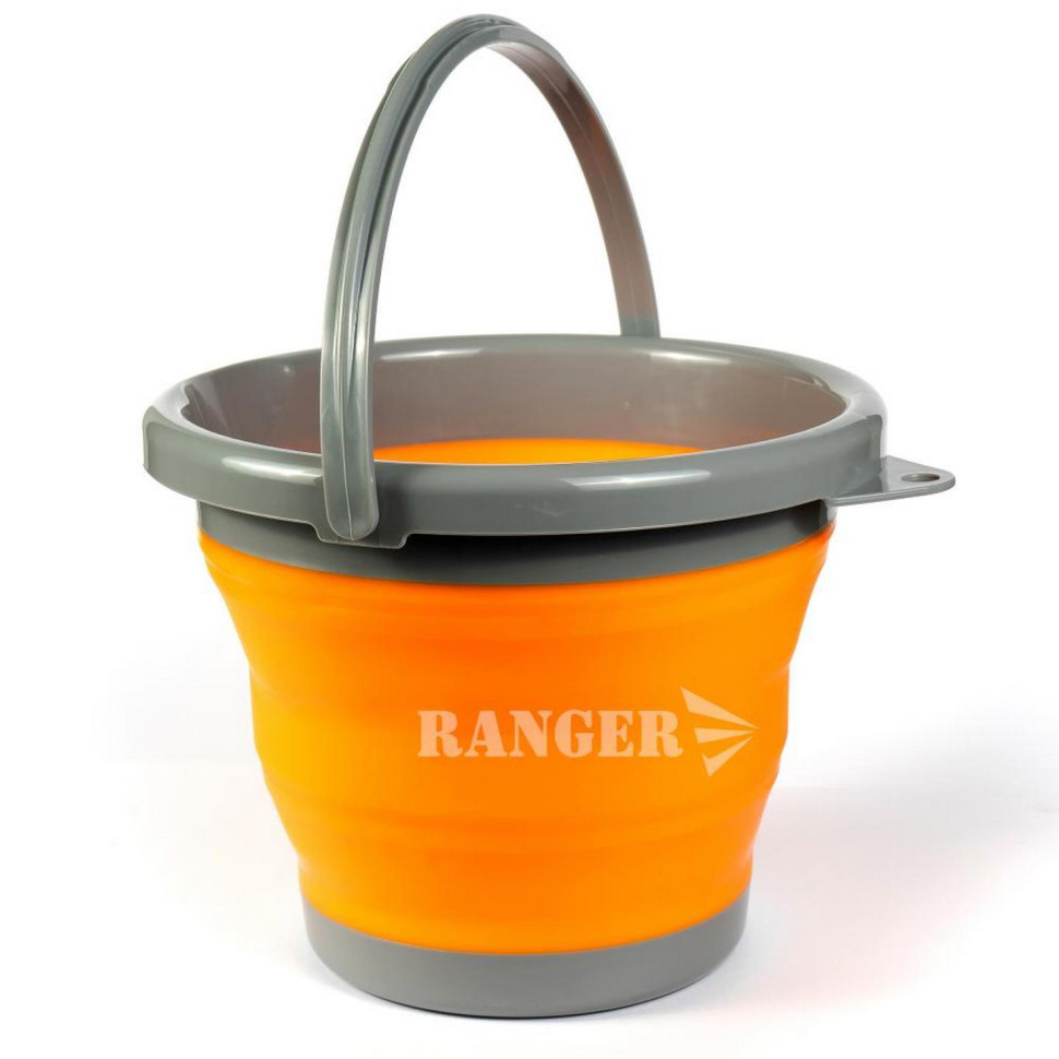 Ведро силиконовое складное Ranger 5 л оранжевое RA 8854