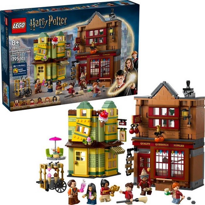 Конструктор Harry Potter Качественные товары для квиддича и кафе с мороженым LEGO 76452, 795 деталей
