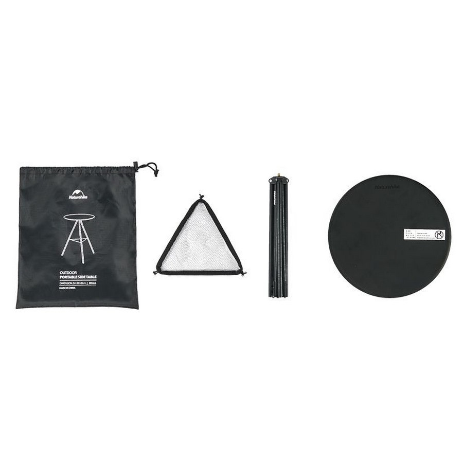 Раскладной стол CNH22JU035 Naturehike 6927595712443 алюминий, Размер L, черный
