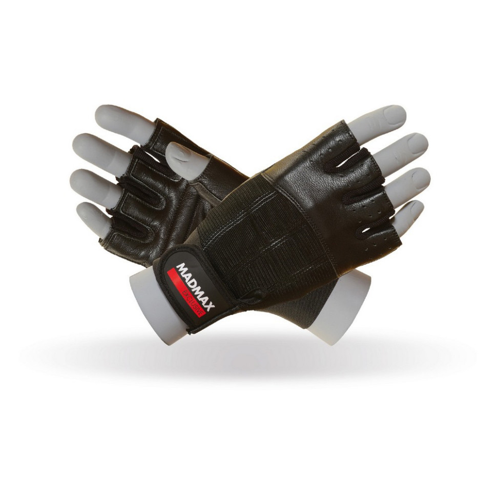 Рукавички для фітнесу Clasic Exclusive MadMax MFG-248-Black_L, L