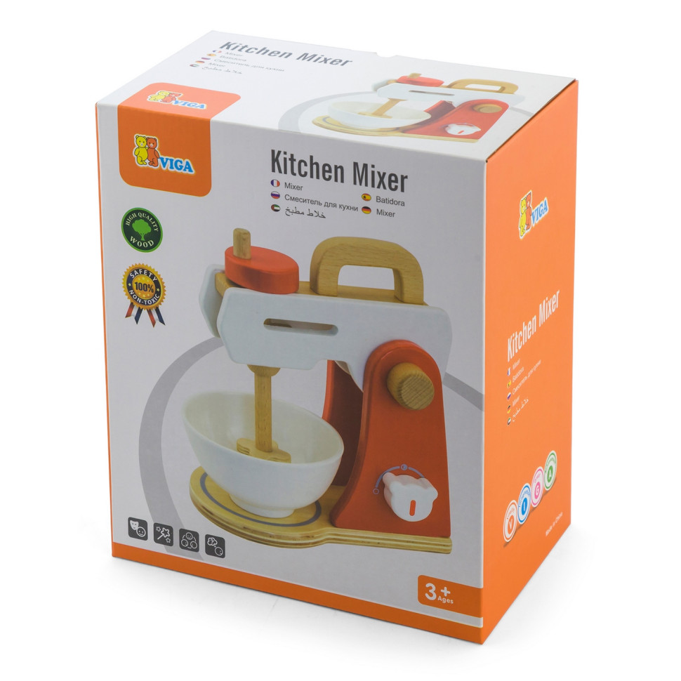 Игрушечный миксер Viga Toys 50235FSC деревянный