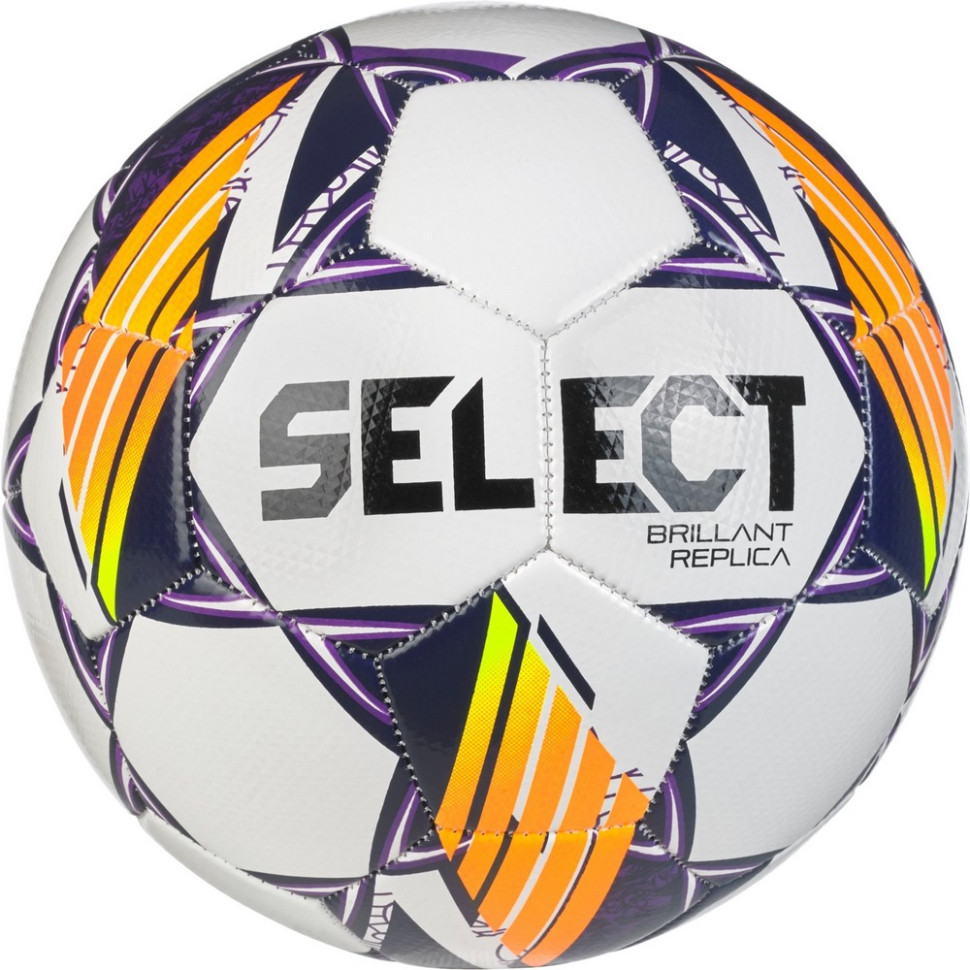 Мяч футбольный Brillant Replica v24 Select 099488-096 бело-фиолетовый № 4