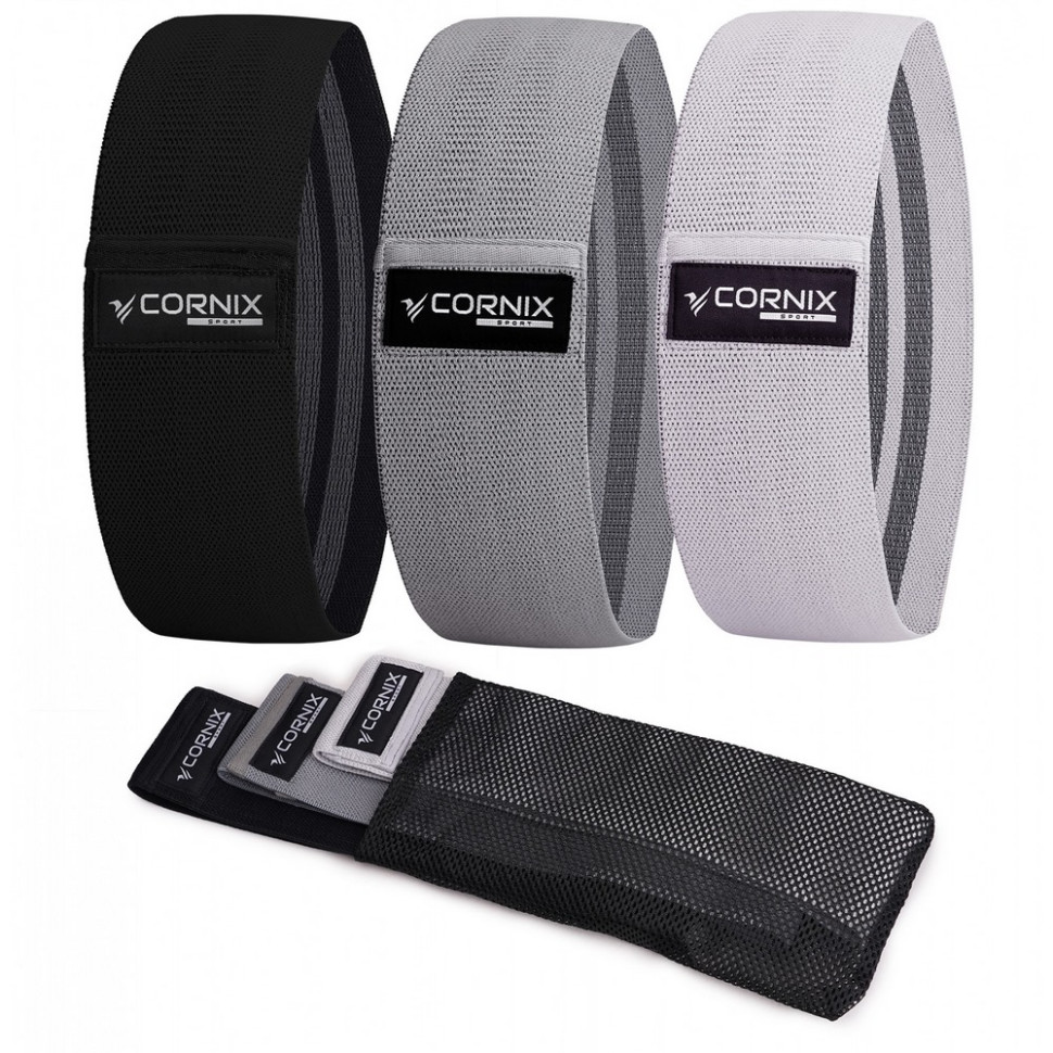 Резинки для фитнеса и спорта тканевые Hip Band Cornix XR-0049