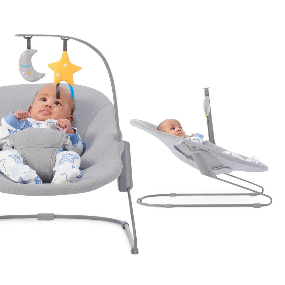 Шезлонг-гойдалка Kinderkraft KBCALM00GRY0000 Calmee Grey