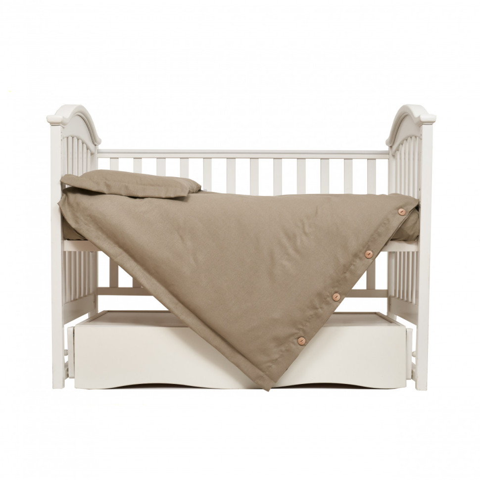 Дитячий постільний комплект Linen beige Twins 3030-TL-02, 3 елементи