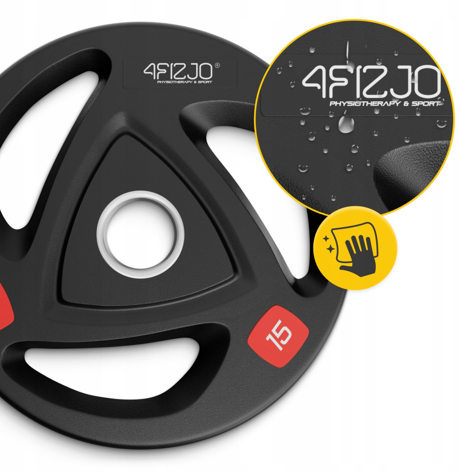 Диск олімпійський 4FIZJO P-5905973401272 прогумований 2 x 15 кг 51 мм