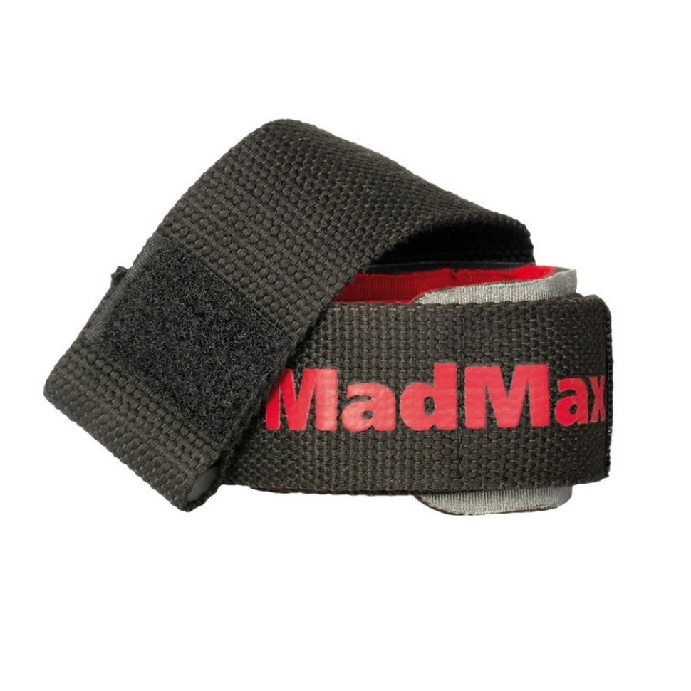 Лямки для тяги PWR Straps+ MadMax MFA-332-U, Black/Grey/Red