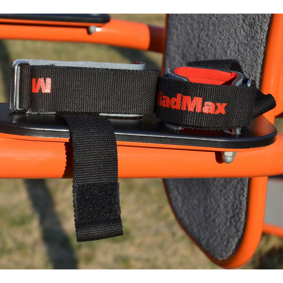 Лямки для тяги PWR Straps+ MadMax MFA-332-U, Black/Grey/Red