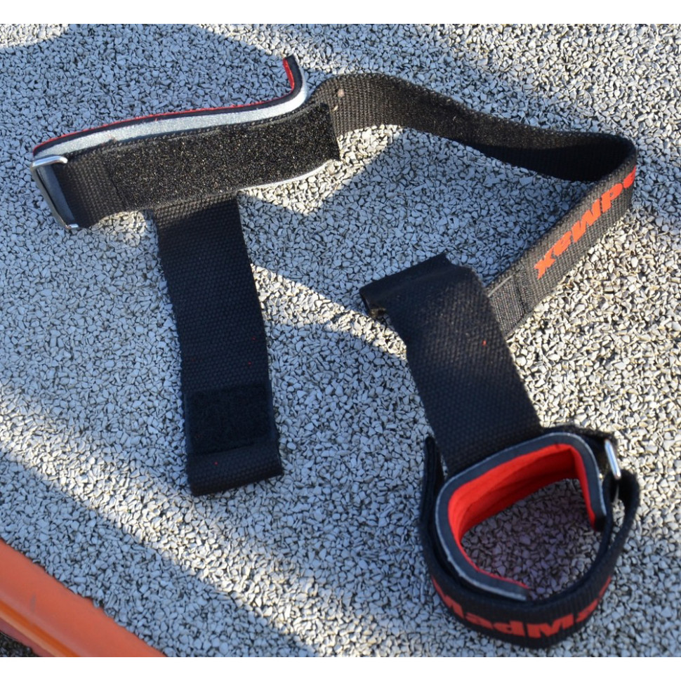 Лямки для тяги PWR Straps+ MadMax MFA-332-U, Black/Grey/Red