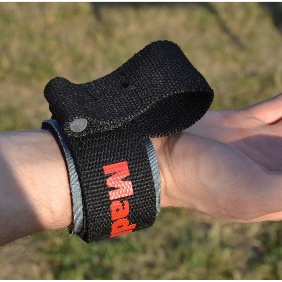 Лямки для тяги PWR Straps+ MadMax MFA-332-U, Black/Grey/Red