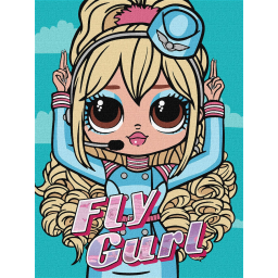 Картина за номерами "L.O.L. Surprise! O.M.G. Fly Gurl" Ідейка KHO6275, 30х40 см