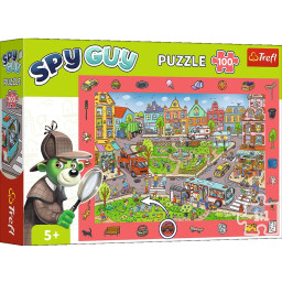 Дитячий пазл "Місто" Spy guy Trefl 15590, 100 елементів