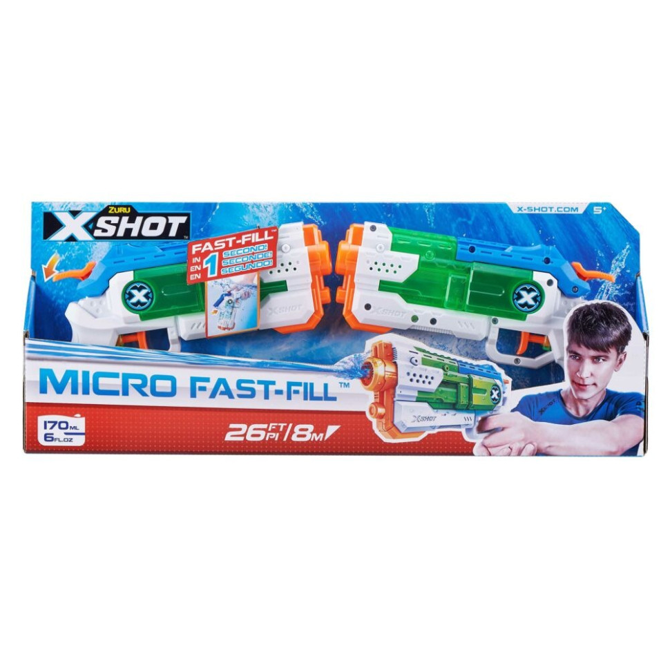 Набор водных бластеров Fast Fill Small X-Shot 56244 объем 170 мл