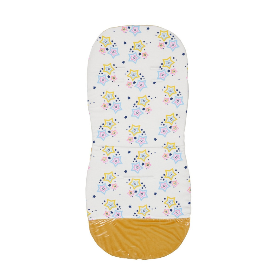 Вкладиш для коляски Velvet Twins 8910-BTVel-05 жовтий 87 x 39 см