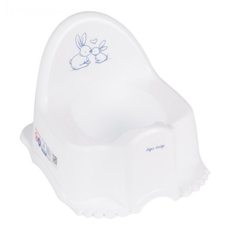 Горшок детский Eco Кролики Tega Baby KR-007-103 белый 