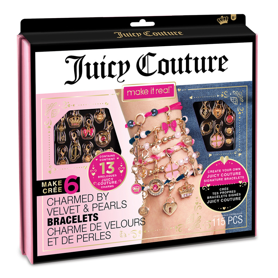 Набор для творчества «Браслеты украшены бархатами и жемчужинами» Juicy Couture Make it Real MR4417