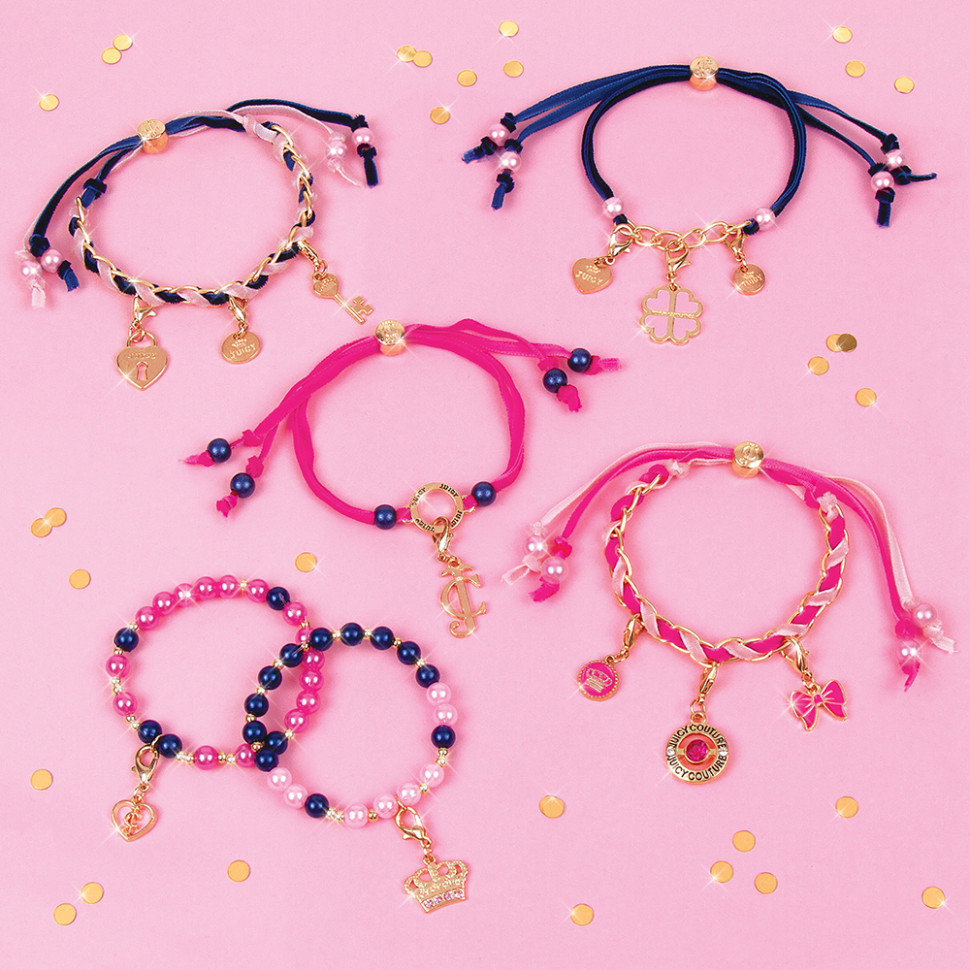 Набор для творчества «Браслеты украшены бархатами и жемчужинами» Juicy Couture Make it Real MR4417