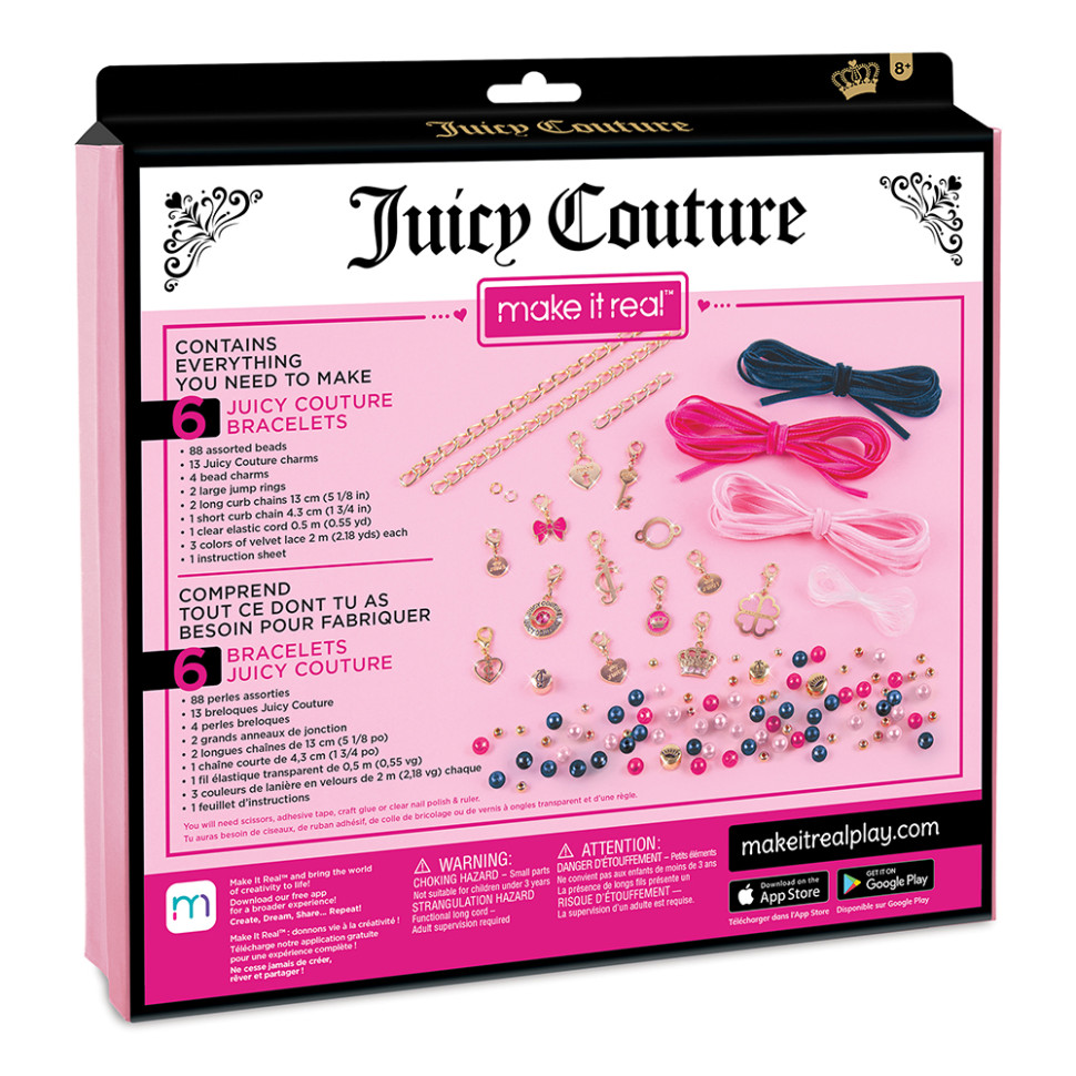 Набор для творчества «Браслеты украшены бархатами и жемчужинами» Juicy Couture Make it Real MR4417