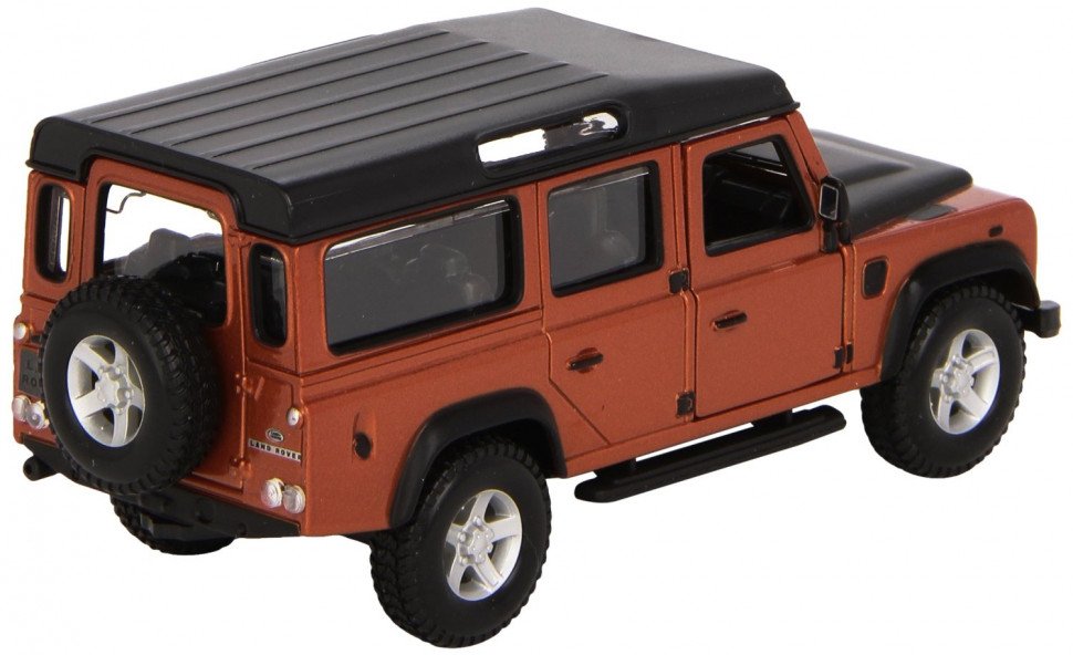 Автомодель - LAND ROVER DEFENDER 110 ( белый, оранжевый металлик 1:32)