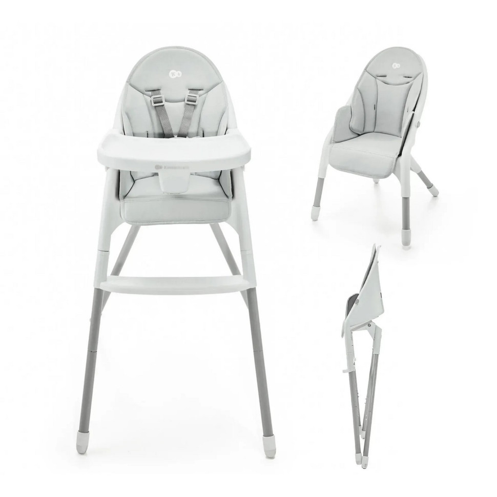 Стільчик для годування Dinnly Kinderkraft KHDINN00LGR0000 Grey